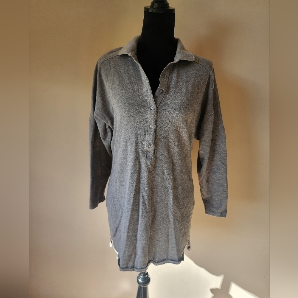 Lacoste Women's Gray Shirt Dress Size 38.